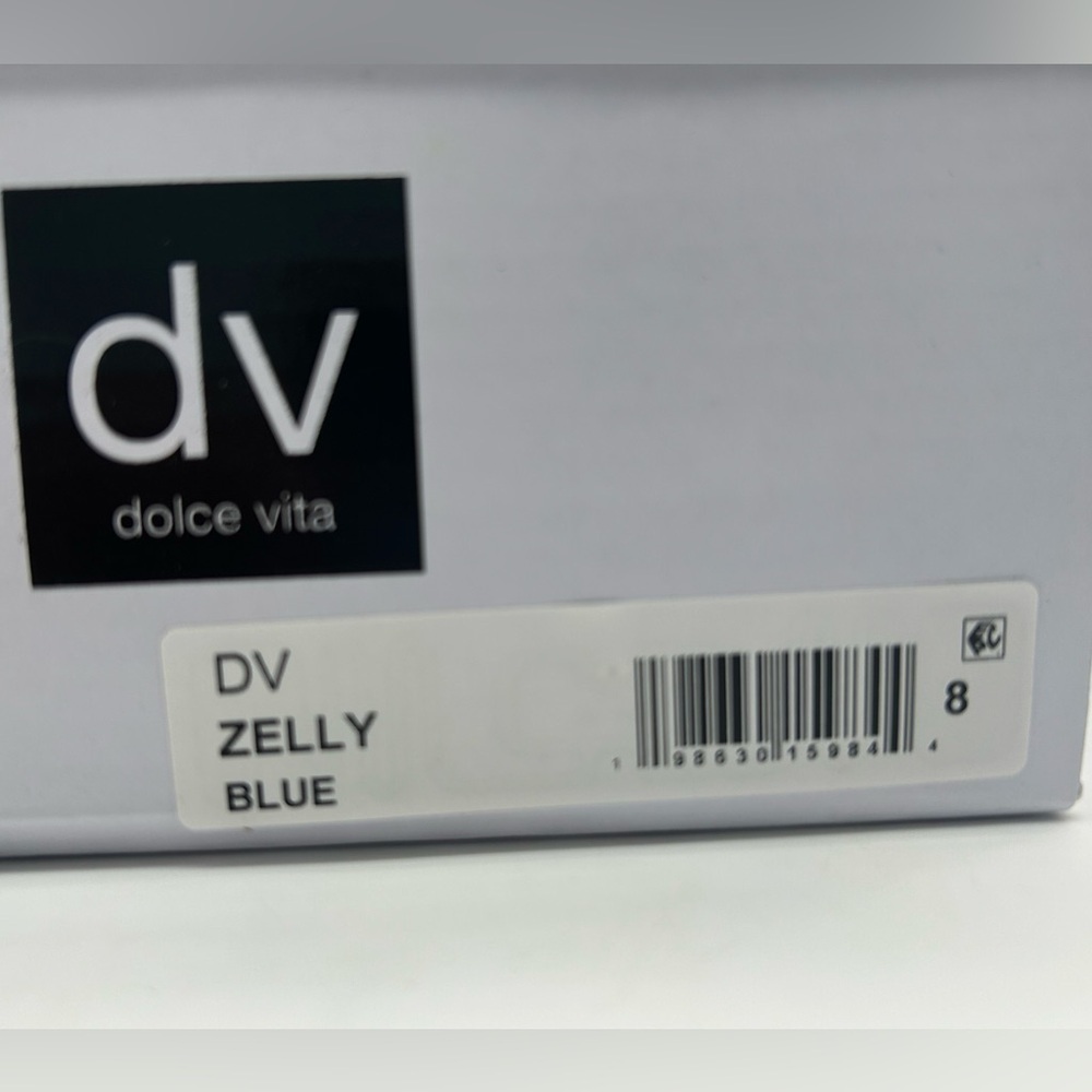 Dolce Vita Zelly Blue Floral Strappy Mule Heels | Size 8 | New With Box - Picture 8 of 10